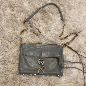 Rebecca Minkoff mini mac leather grey